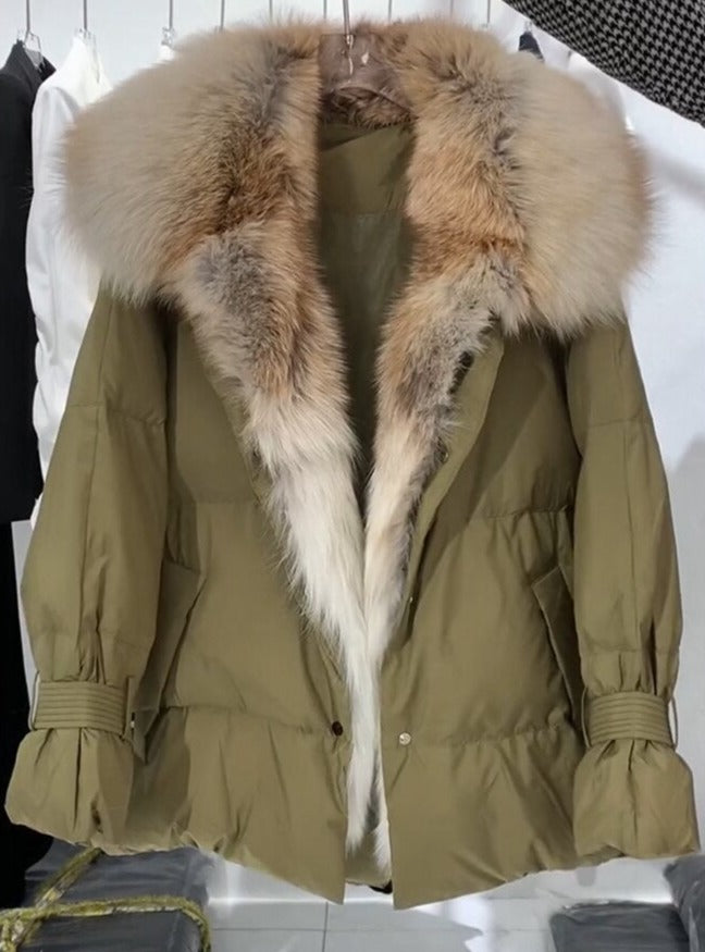 Big Fur Collar Down Puffer Coats