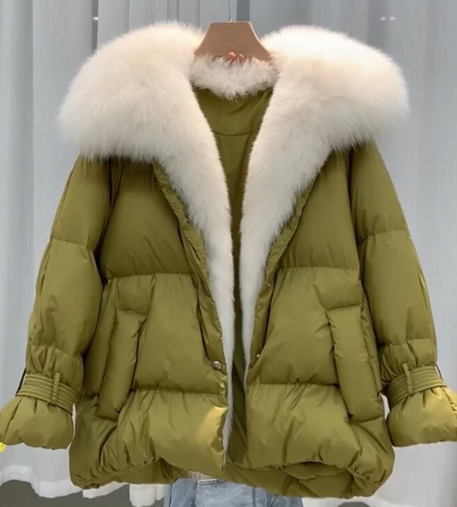 Big Fur Collar Down Puffer Coats