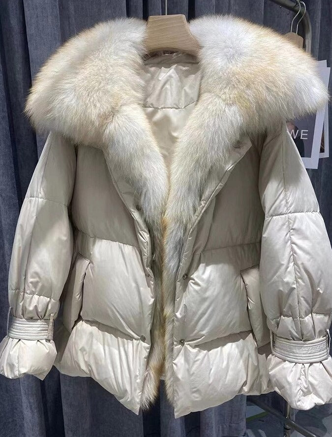 Big Fur Collar Down Puffer Coats