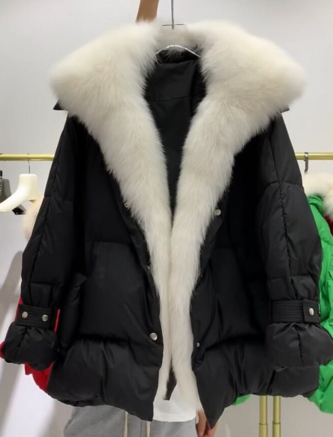 Big Fur Collar Down Puffer Coats