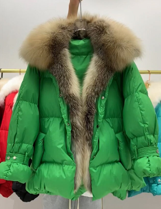 Big Fur Collar Down Puffer Coats