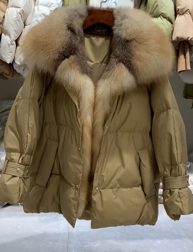 Big Fur Collar Down Puffer Coats