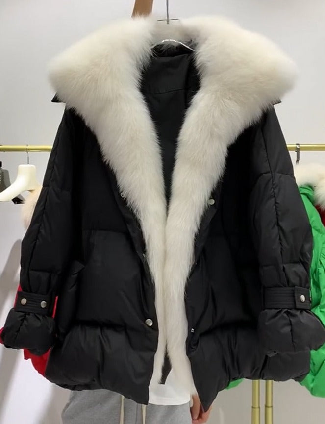 Big Fur Collar Down Puffer Coats