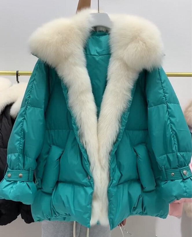 Big Fur Collar Down Puffer Coats