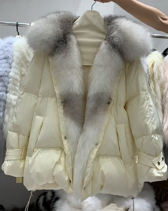 Big Fur Collar Down Puffer Coats