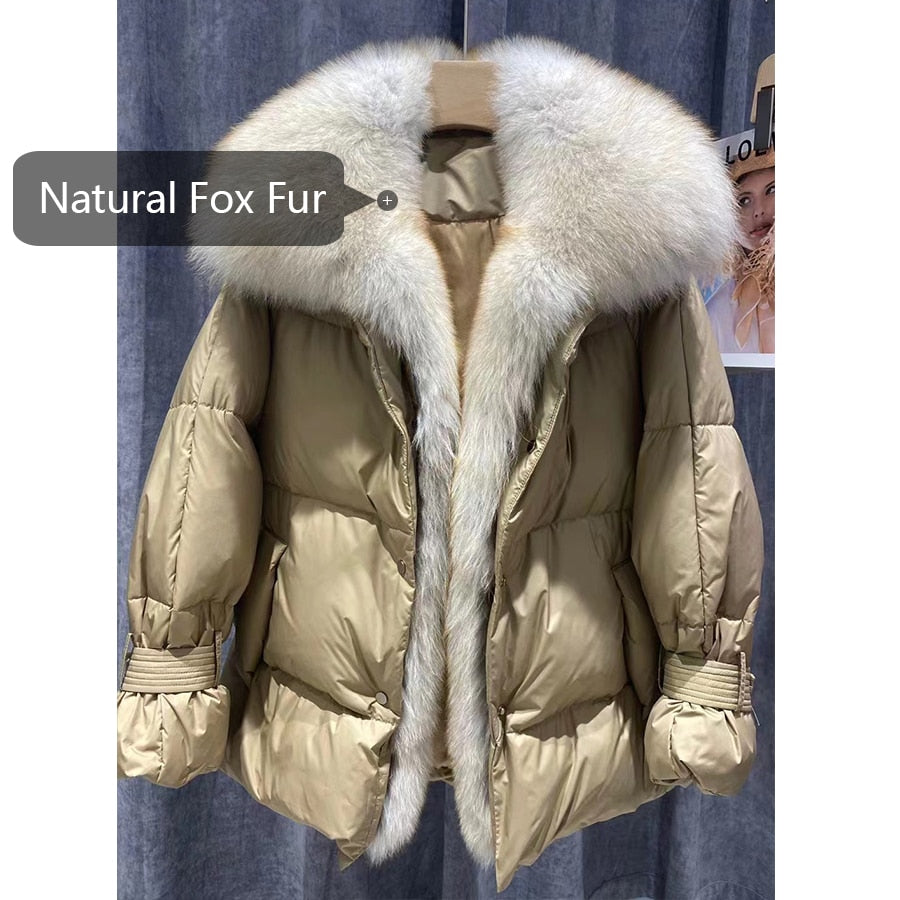 Big Fur Collar Down Puffer Coats