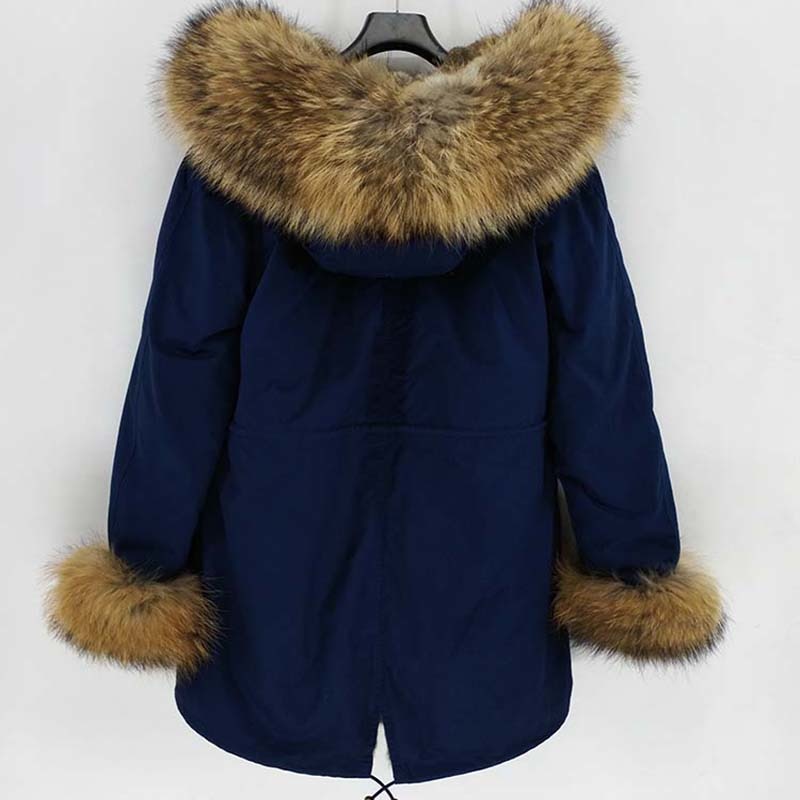 Real Rabbit Fur with Real FurThick Parka Short and Long Coats (Multi-Colors)