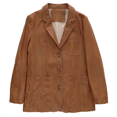Genuine Leather Vintage Blazer Jackets