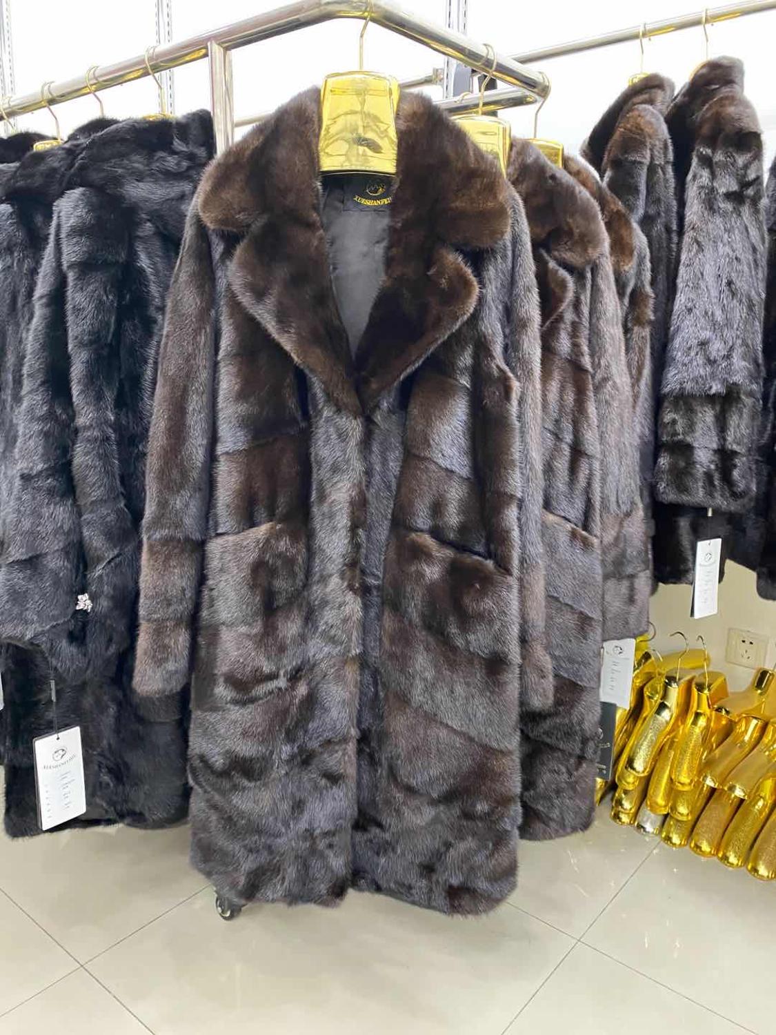 Mink Fur Long Coat