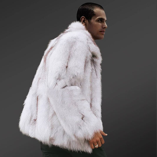 White Marable Real Fur Coat