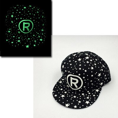 Glow In The Dark Printed Snapback Hats