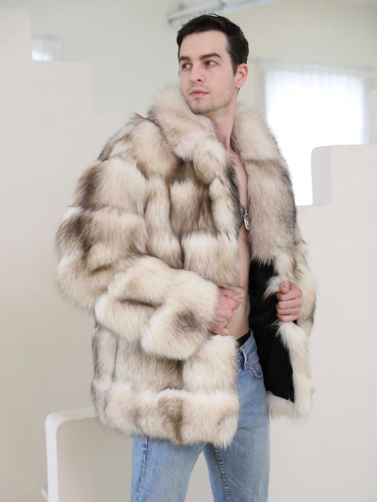 Marble Real Fox Fur Coats
