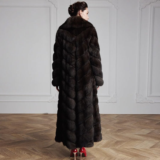 Luxury X-Long Real Fur Coat