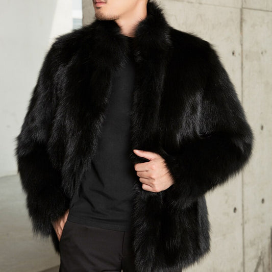 Real Fur Coats With Fur Stand Collar