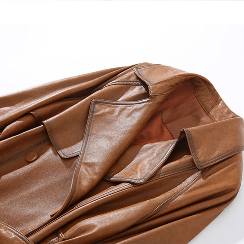 Genuine Leather Short Trench Coats