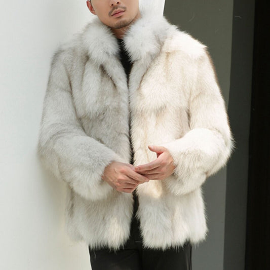 Real Fur Coats With Fur Stand Collar