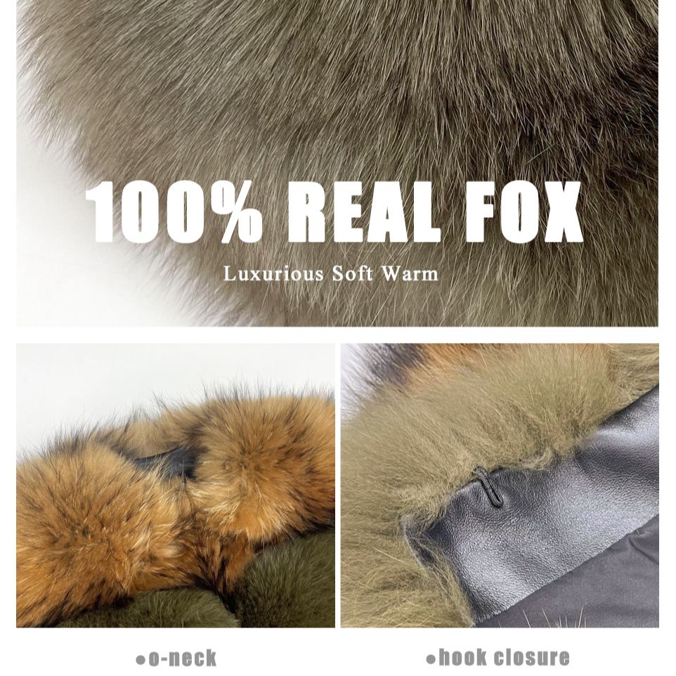 2 Tone Real Fur Short Coats