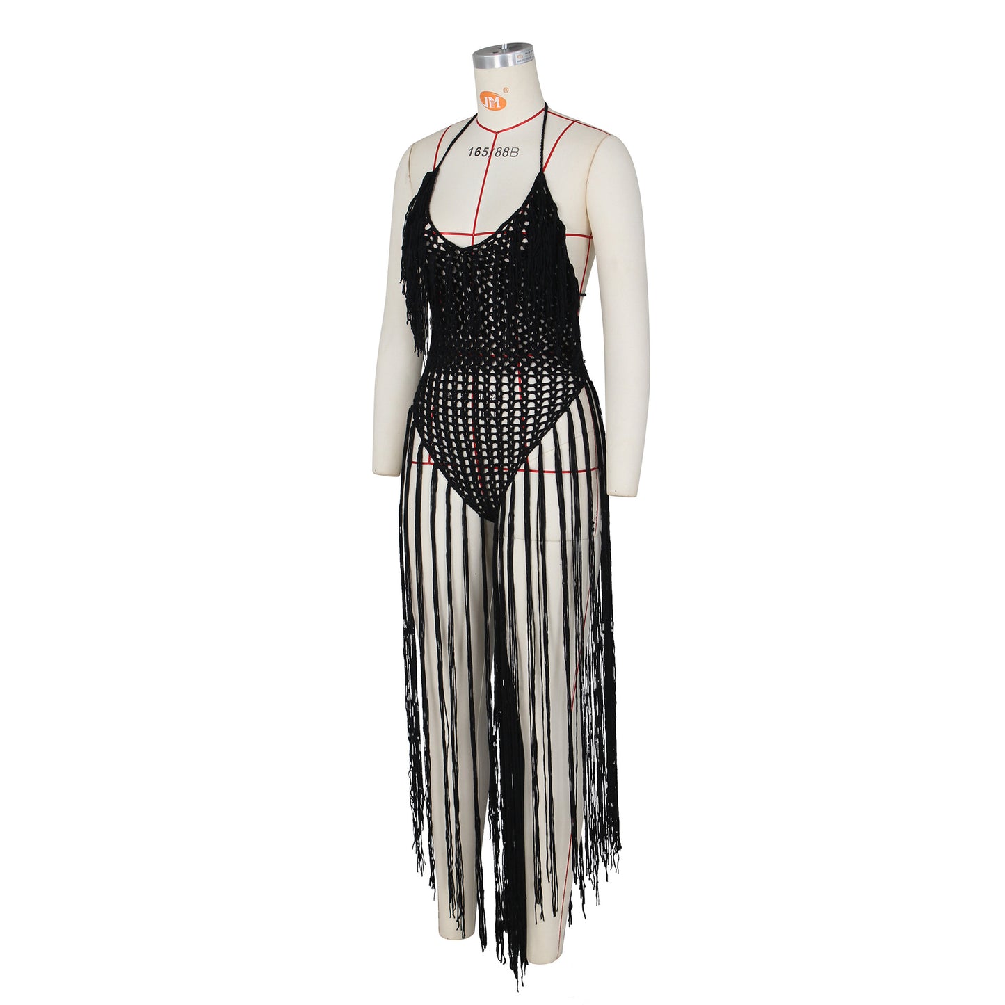 Knitted Tassels Crochet Cover Ups Dresses