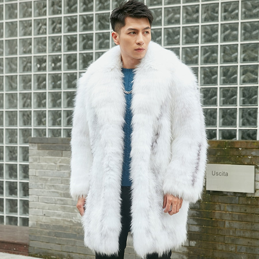 Luxury Genuine Mid-Length Real Fur Coats