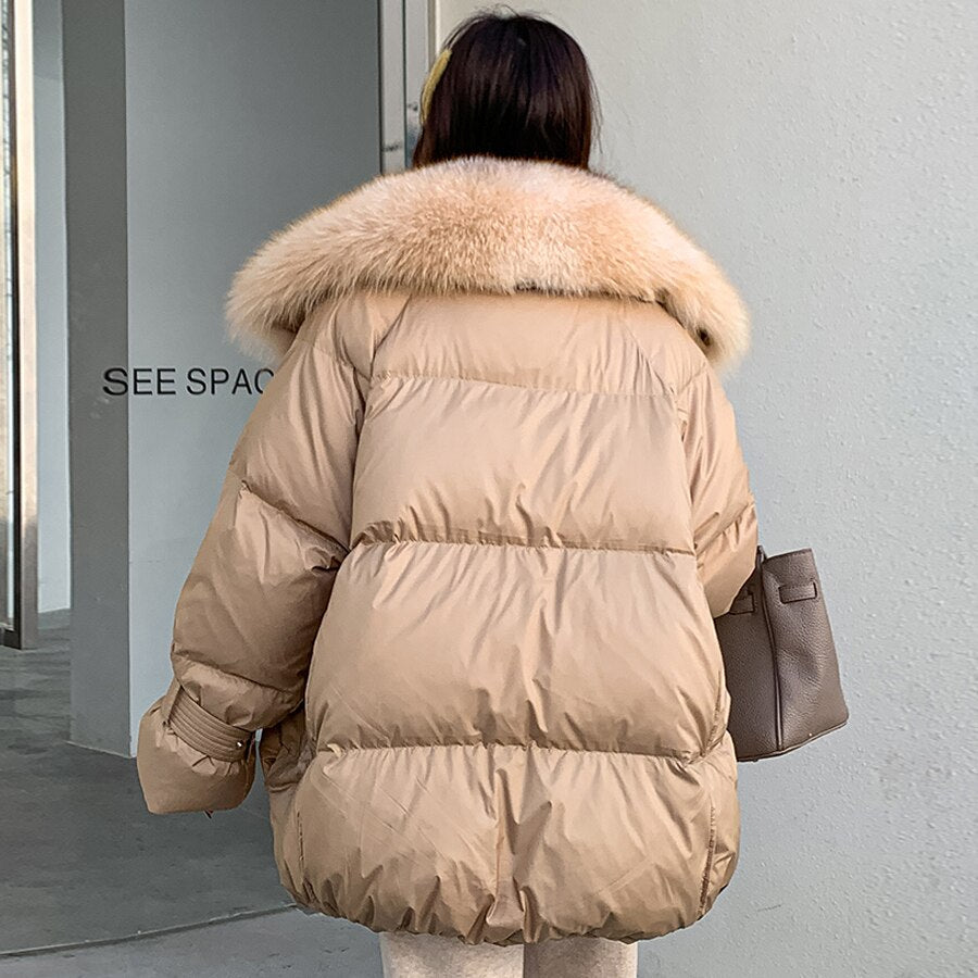 Big Fur Collar Down Puffer Coats