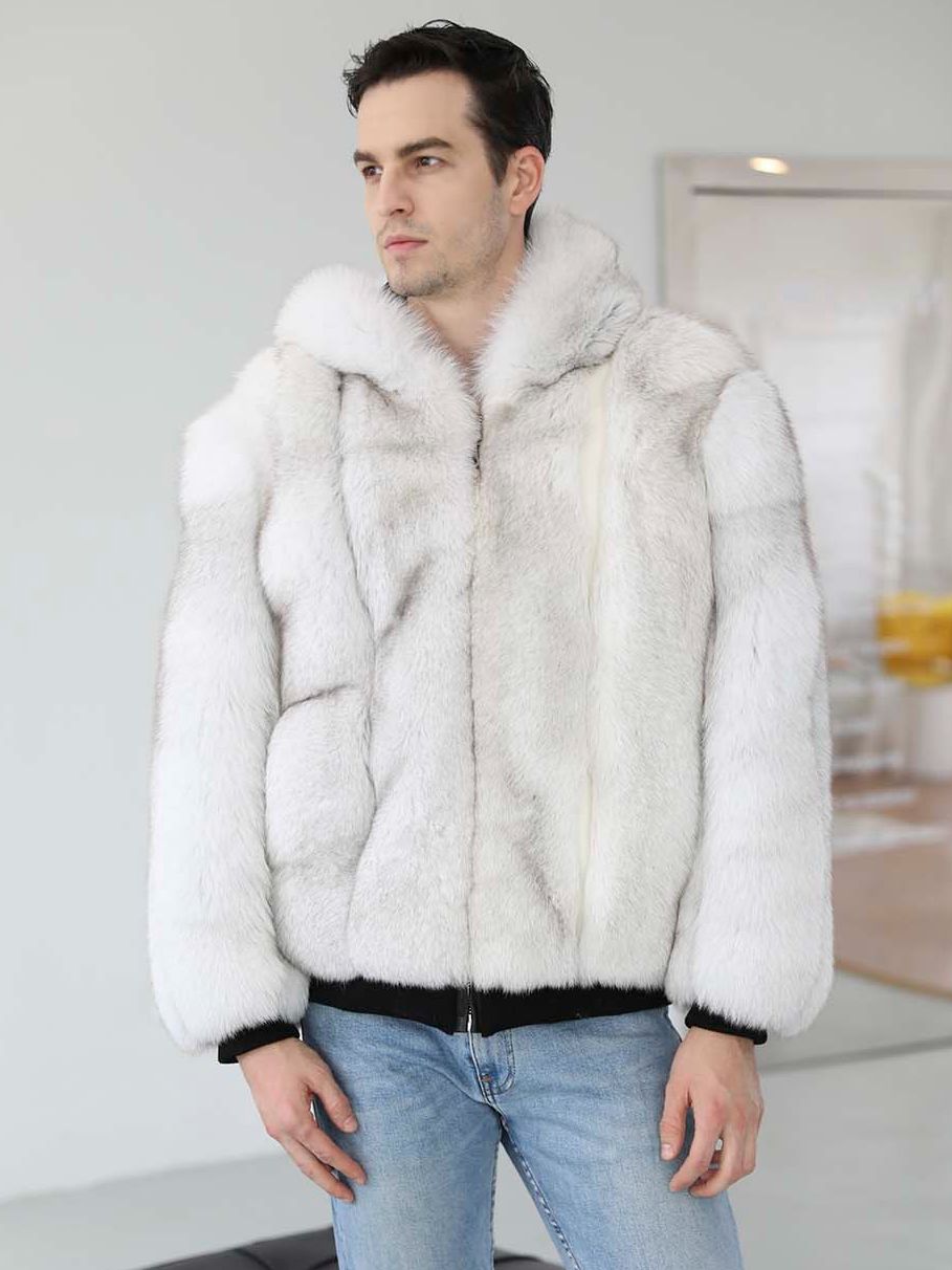 Real Fox Fur Hooded Bombers