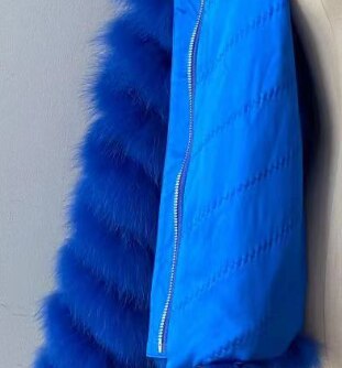 Reversible Real Fur Coats Silk Liner Hooded