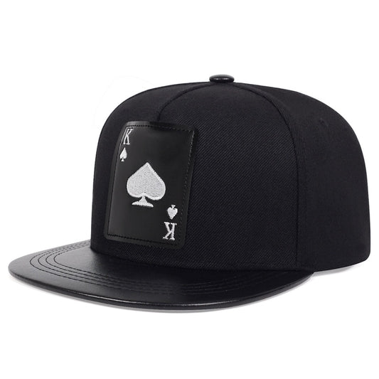 PU Leather Card Snapback Hats
