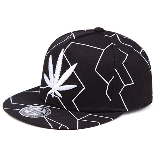 Cannabis Weed Leaf Snapback Hats