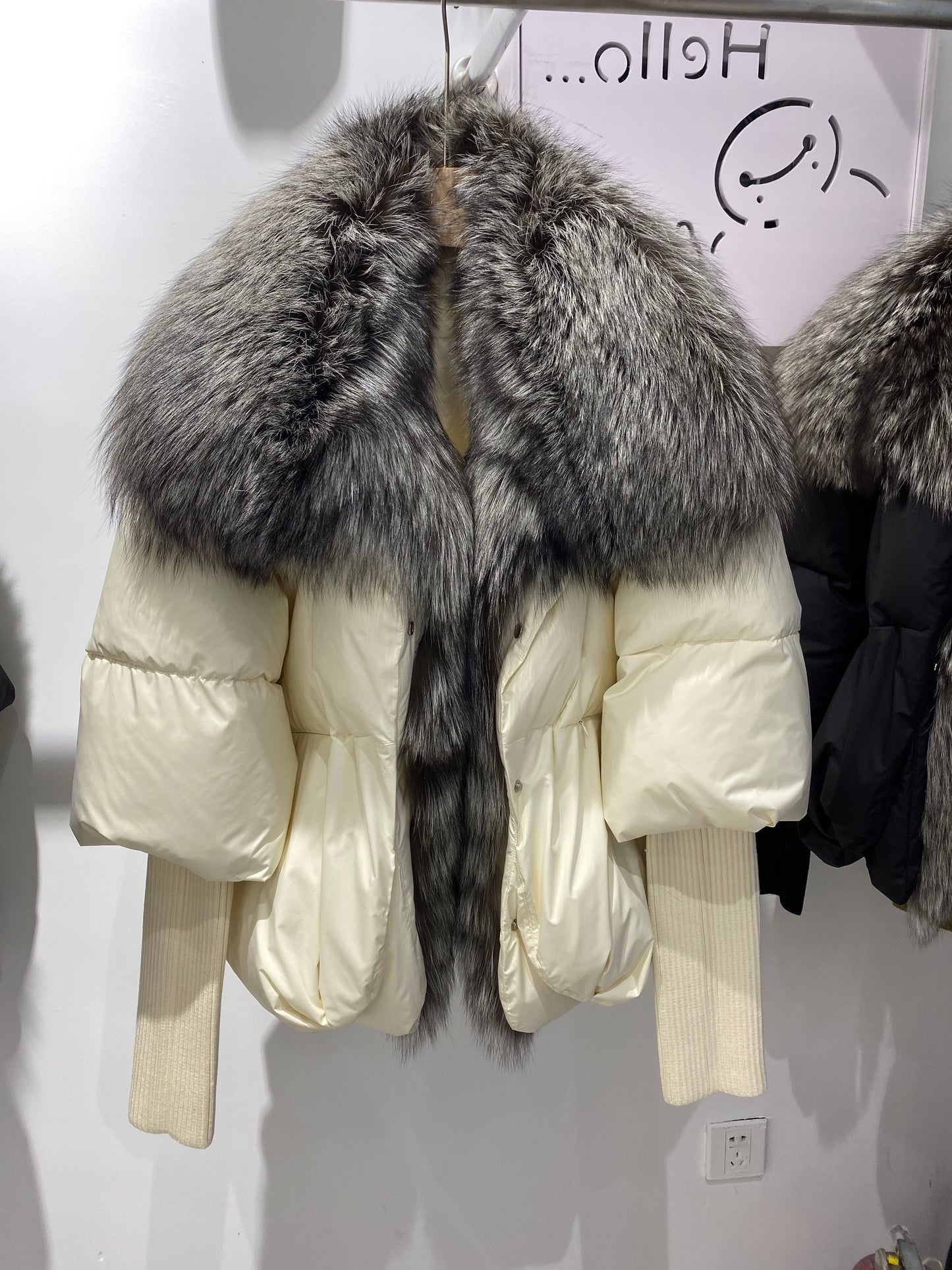 Goose Down Big Fur Collar Puffer Jackets