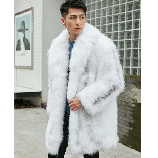 Luxury Genuine Mid-Length Real Fur Coats
