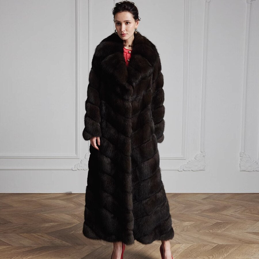 Luxury X-Long Real Fur Coat