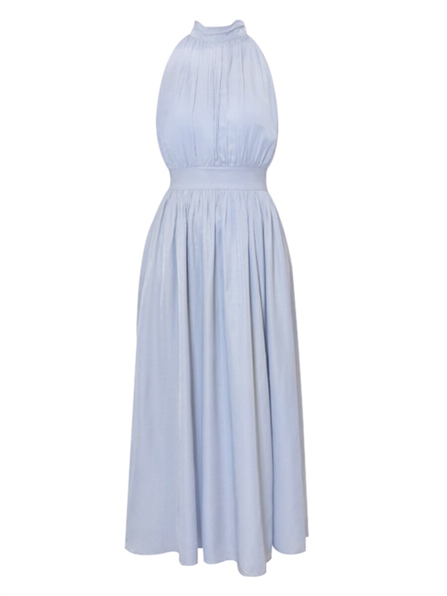 Chiffon Sleeveless Mid Split Midi Dresses