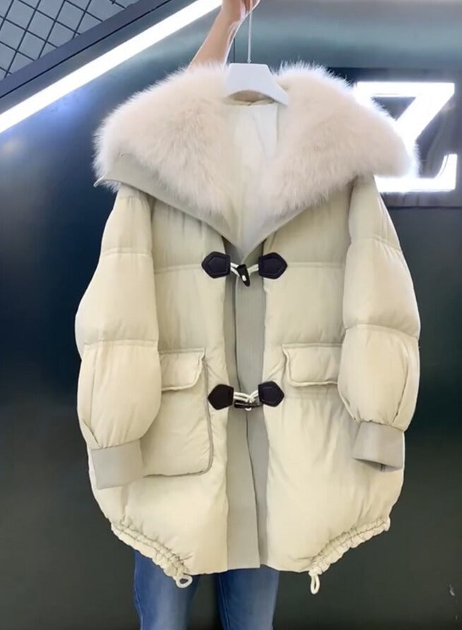 Goose Down Real Fur Puffer Coats