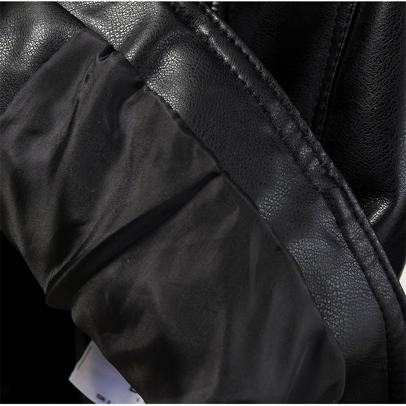PU Leather Slim Moto Jackets