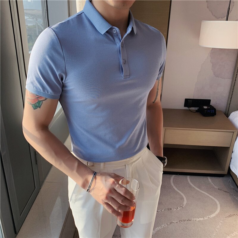 Pure Cotton Shorts Sleeve POLO Shirts