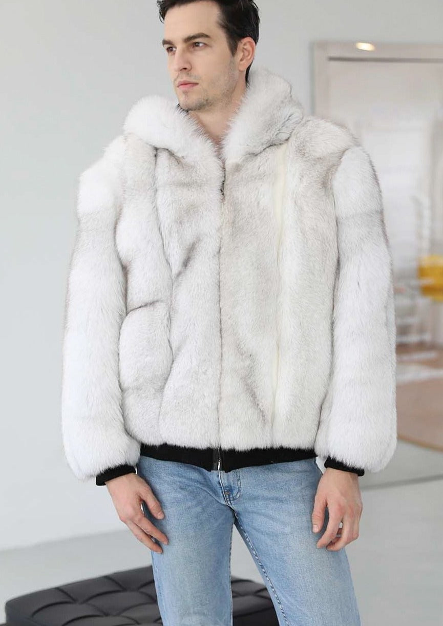 Real Fox Fur Hooded Bombers