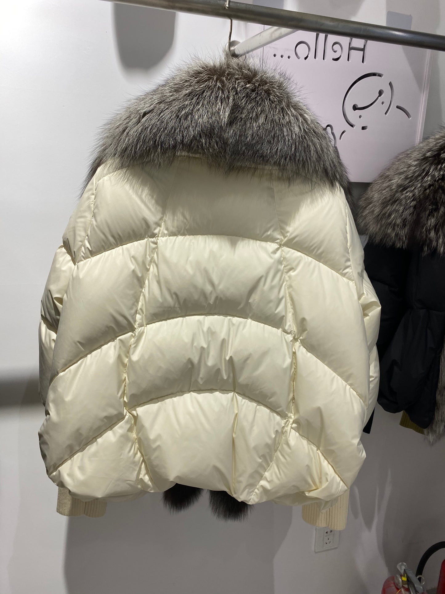 Goose Down Big Fur Collar Puffer Jackets