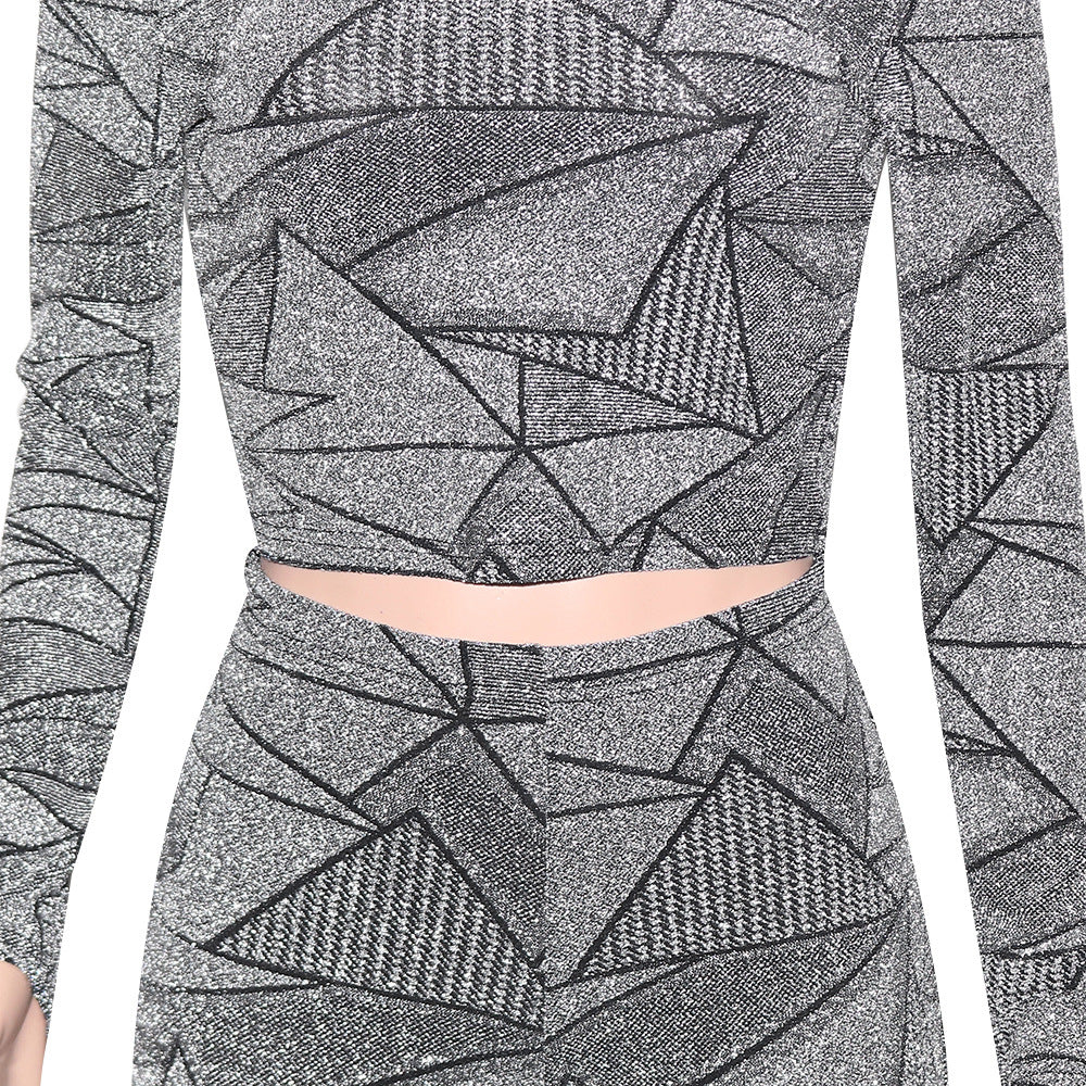 Geometrical Long Sleeve and Legging Sets