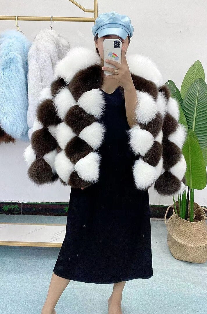 Checkerboard Pattern Real Coats