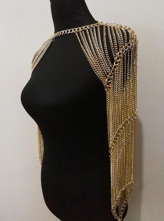 Tassel Double Shoulder Arm Chains