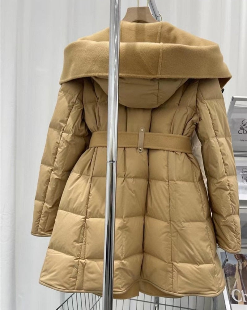 Swag Fall hooded Long Puffer Coat