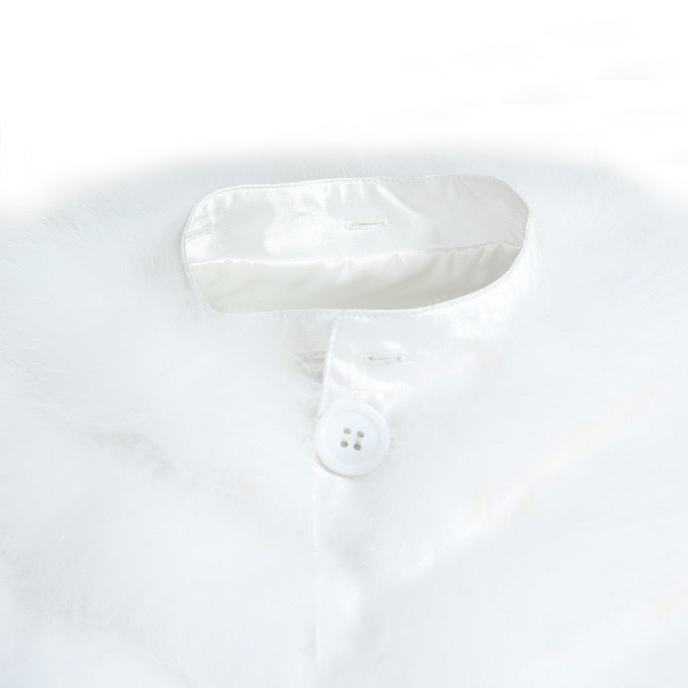 Reversible Real Fur Pattern Silk Lining Coats