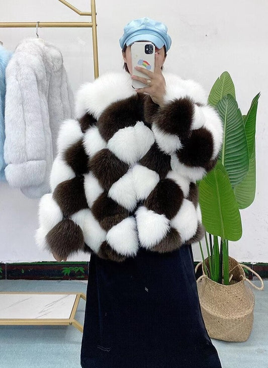 Checkerboard Pattern Real Coats