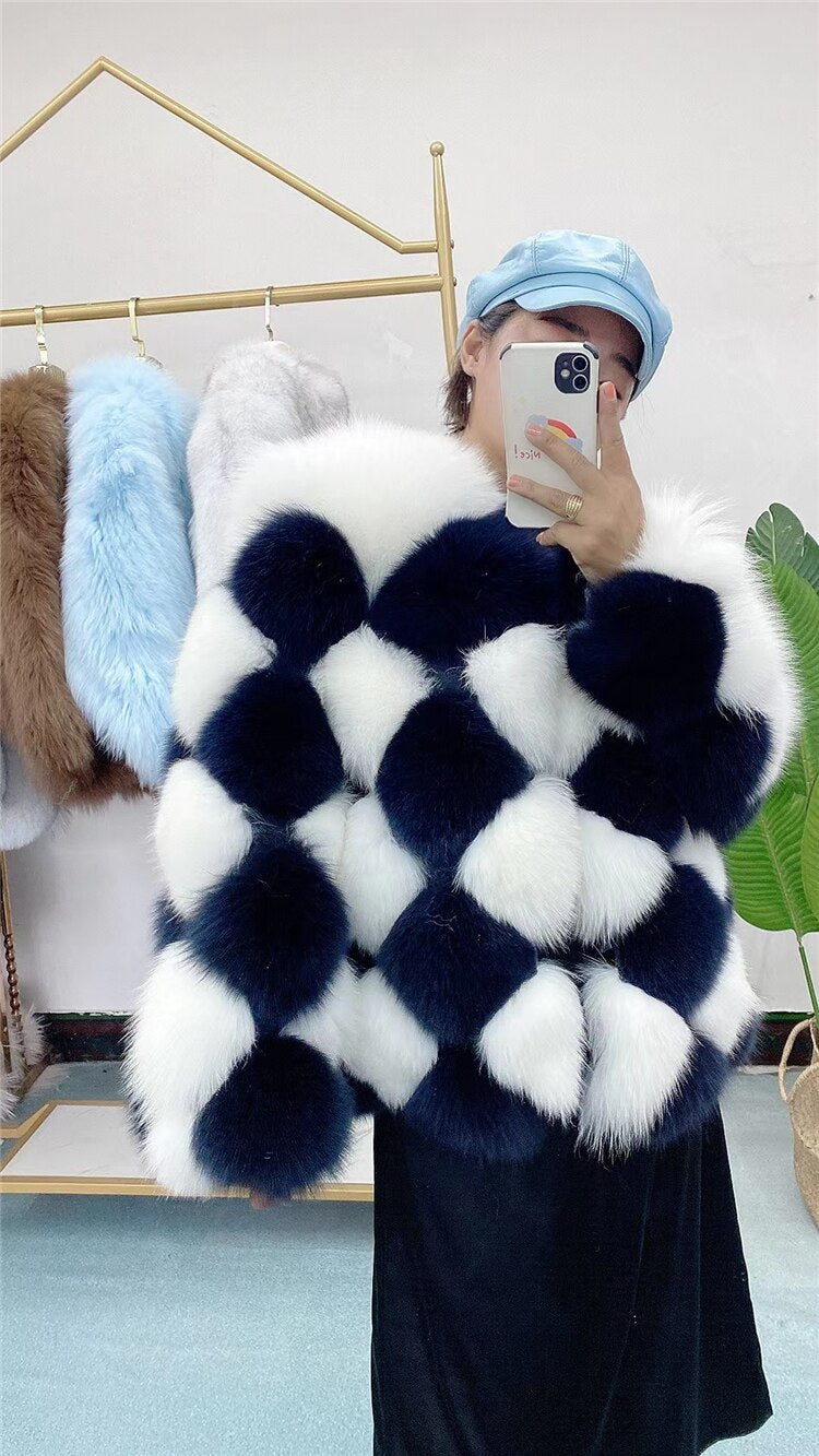 Checkerboard Pattern Real Coats