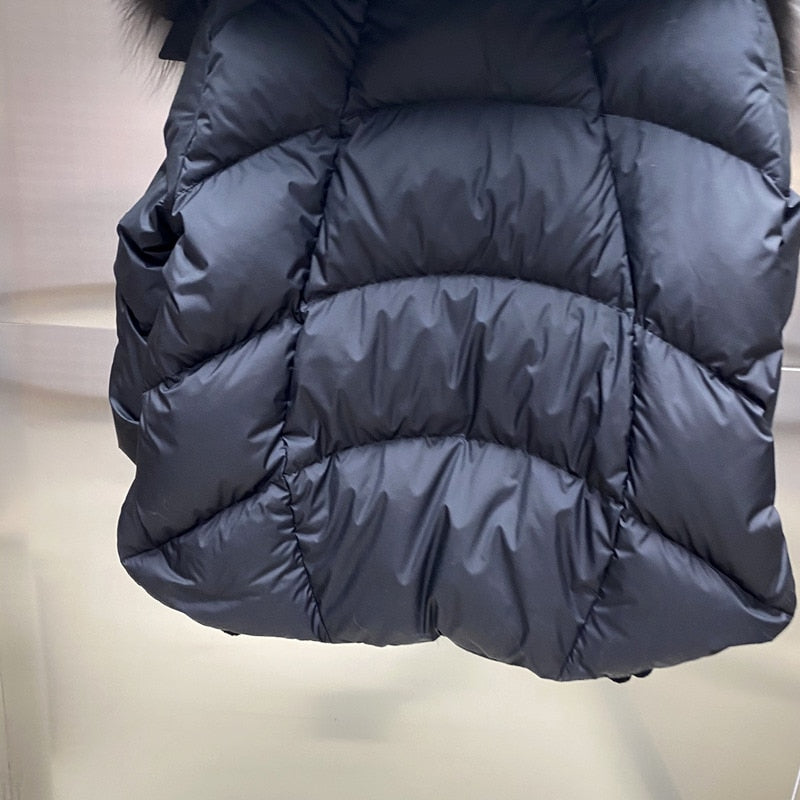 Goose Down Big Fur Collar Puffer Jackets