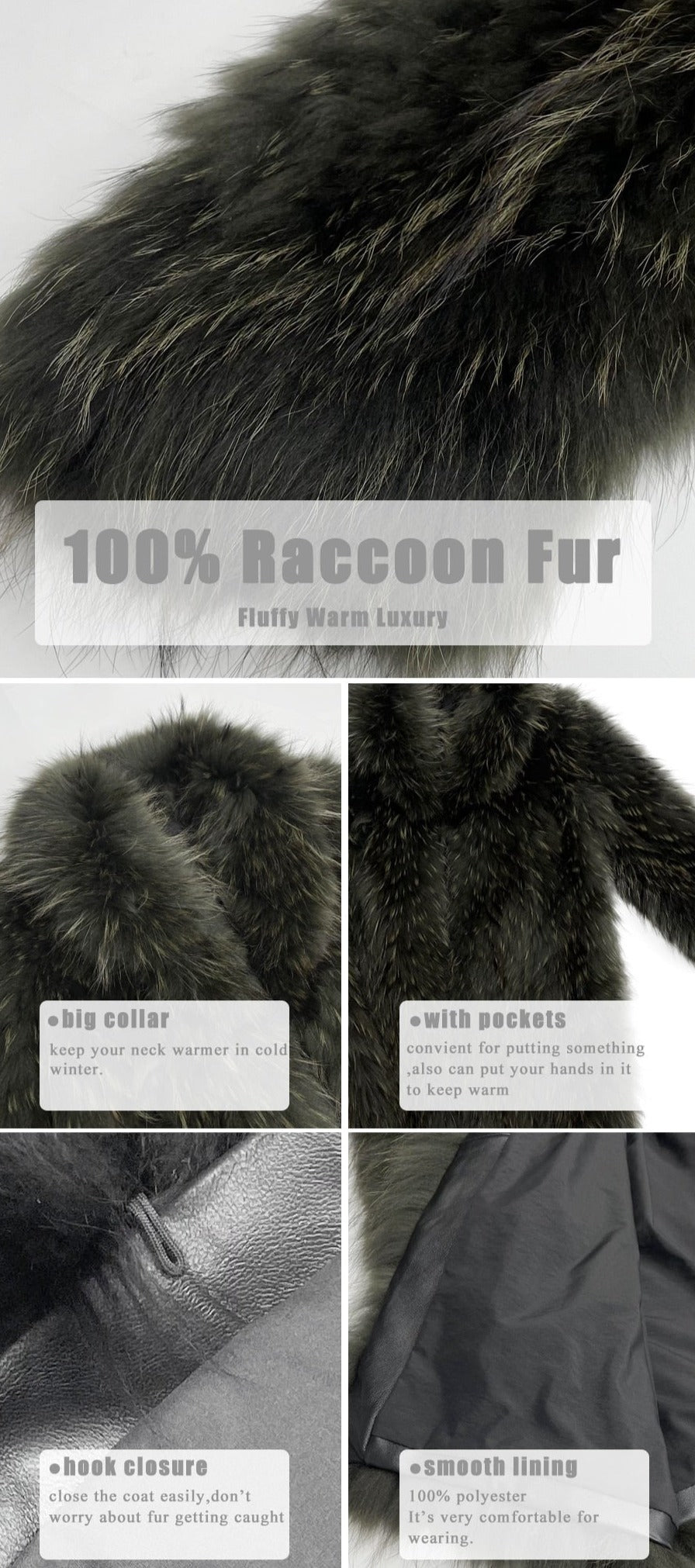 Real Fur Knee Length Full Pelt Fox Fur Coats