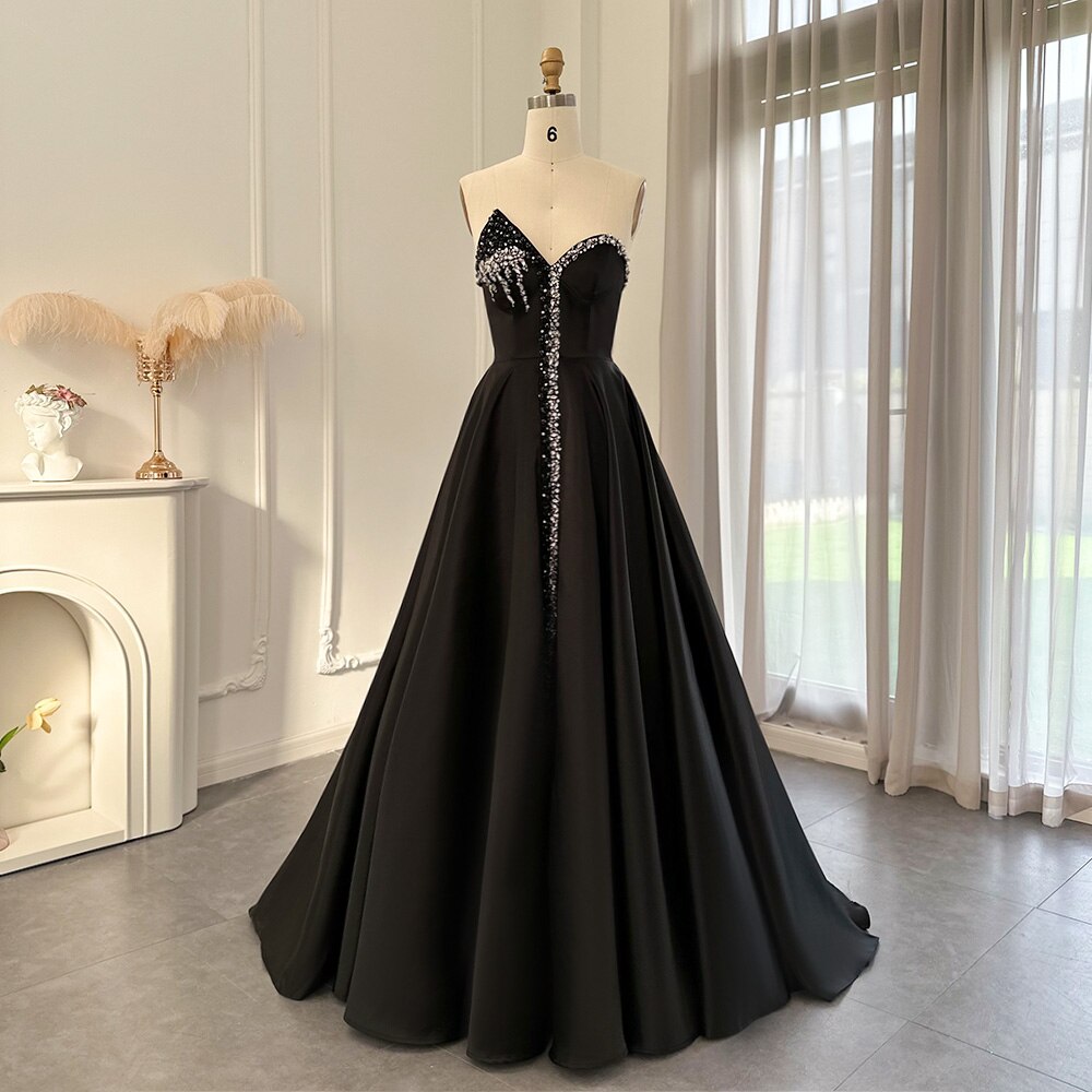 Crystal Full Slit Trumpet Floor-Length Gowns