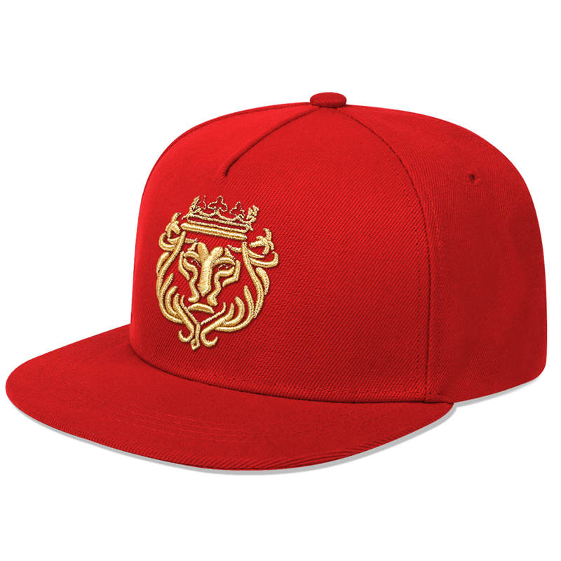 Lion Embroidered Snapback Hats