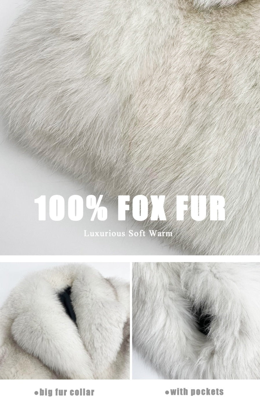 Full Pelt Real Fox Fur Coats