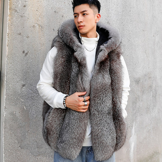 Real Fur Vests With Hood
